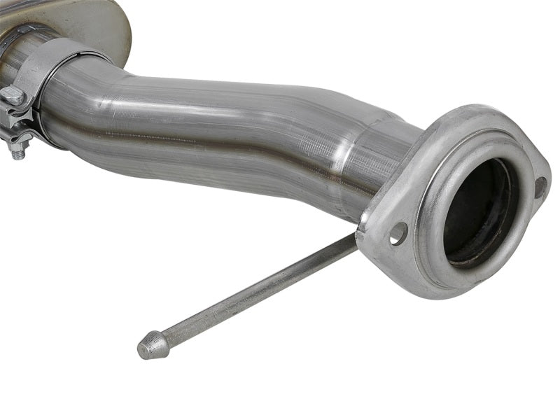 aFe Rebel Series Exht 3in SS Middle Side Exit CB w/ Black Tips 11-14 Ford F150 Ecoboost V6 3.5L (tt) - eliteracefab.com