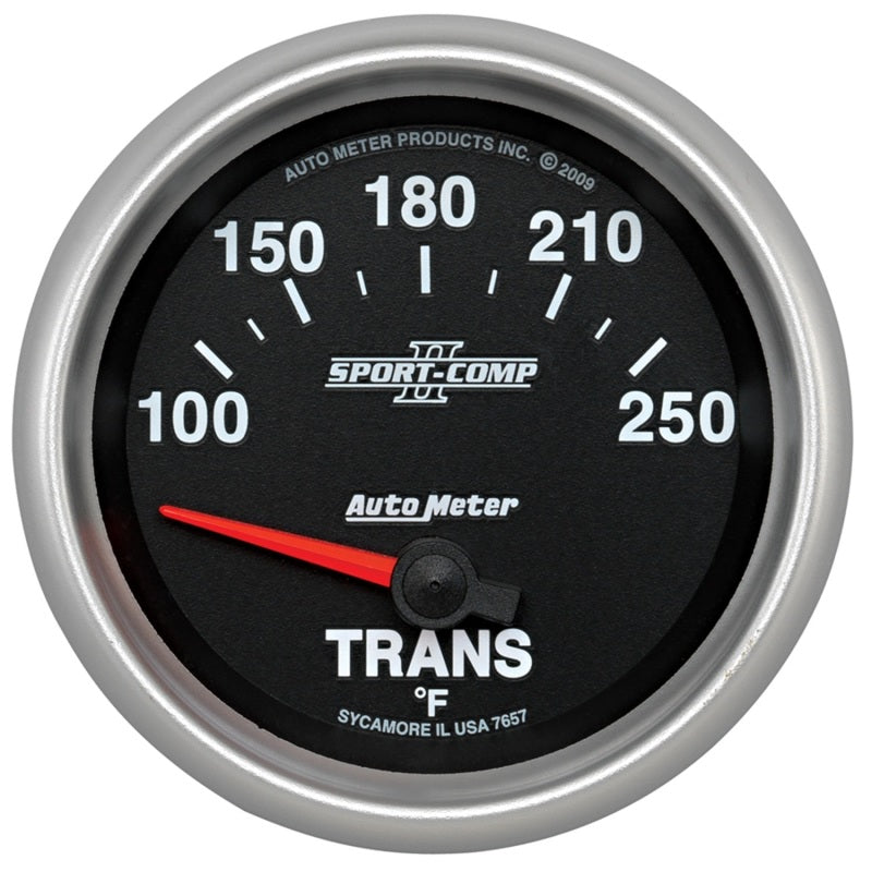 Autometer Sport-Comp II 66.7mm 100-250 Deg F Transmission Electric Temperature Gauge 7657