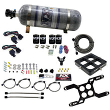 Load image into Gallery viewer, Nitrous Express Dominator Dual Stage Billet Crossbar Nitrous Kit (50-300 &amp; 100-500HP) w/Comp Bottle