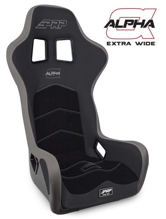 PRP Alpha Composite Seat/Extra Wide- Black/Grey A3902-203