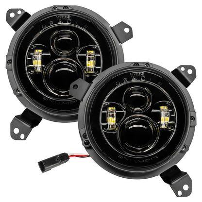 Oracle Jeep Wrangler JL/Gladiator JT 7in. High Powered LED Headlights (Pair) - No Halo - eliteracefab.com