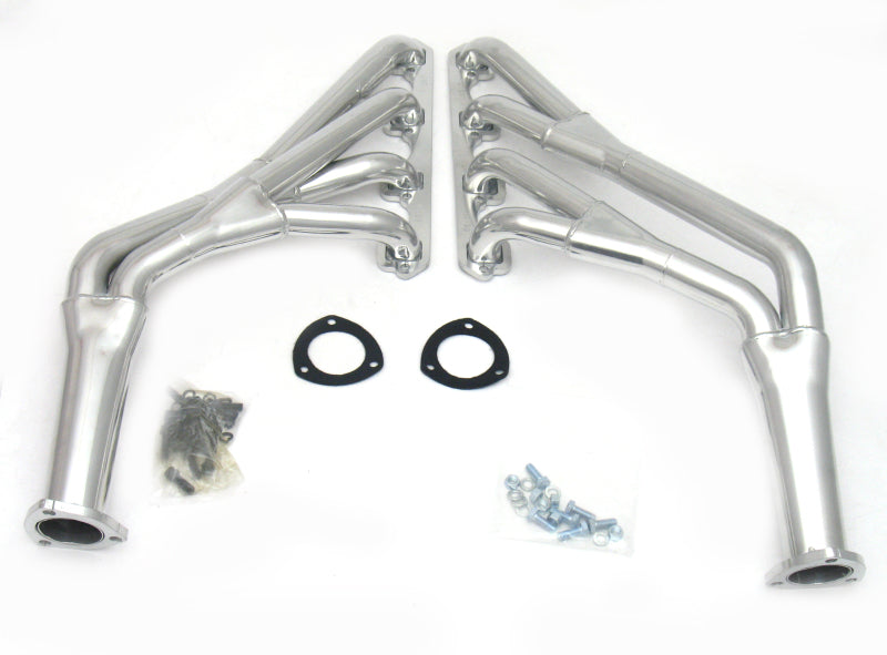 JBA 65-70 Ford Mustang 260-302 SBF 1-1/2in-1-3/4in Primary Silver Ctd Tri Y Header JBA