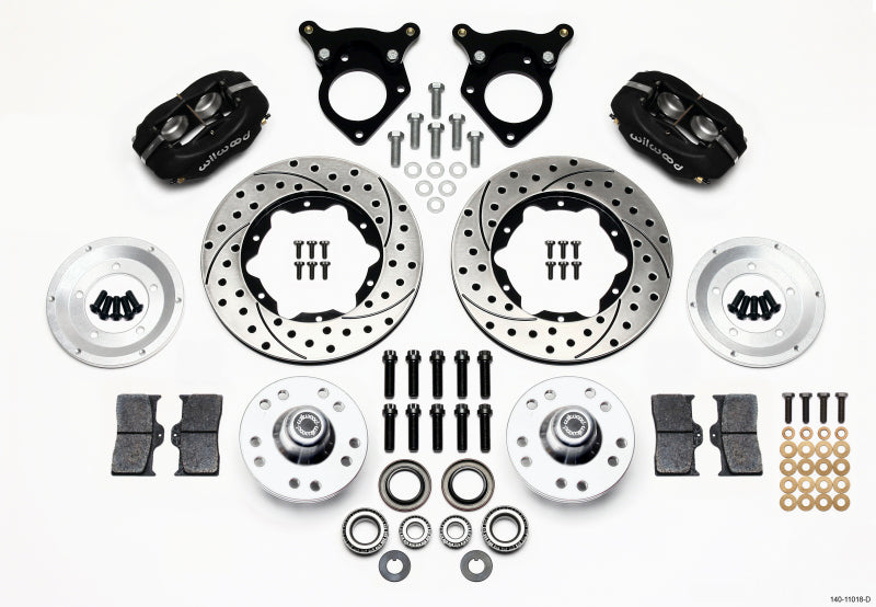 Wilwood Forged Dynalite Front Kit 11.00in Drilled 87-93 Mustang 5 Lug Wilwood