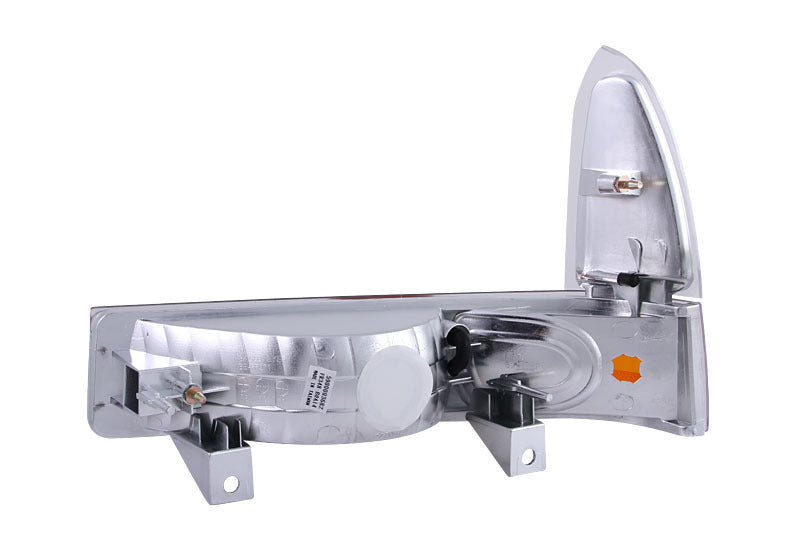 ANZO USA Ford Excursion Euro Parking Lights Chrome W/ Amber Reflector; 2000-2004 - eliteracefab.com