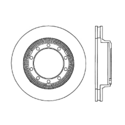 Stoptech 07-09 / 11-18 Ford F-53 Premium Front CryoStop Brake Rotor Stoptech