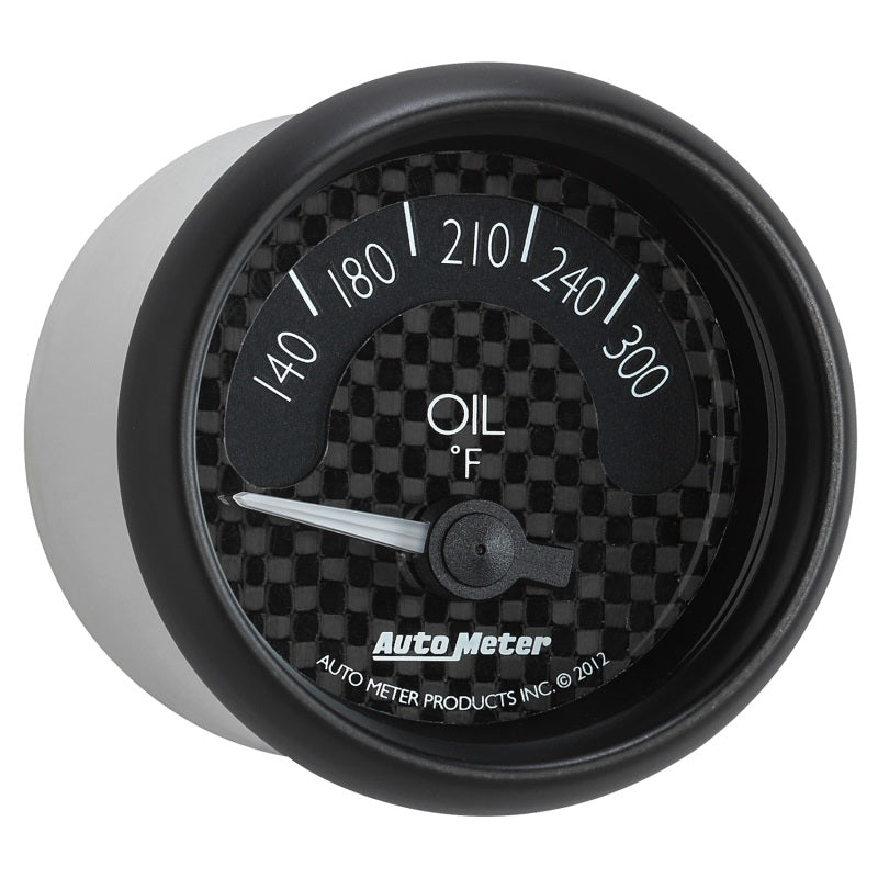 Autometer GT Series 52mm Short Sweep Electronic 140-300 Deg F Oil Temperature 8048