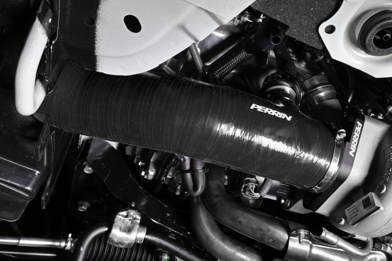 Perrin 2022+ Subaru WRX Black 3in Turbo Inlet Hose w/ Nozzle Perrin Performance