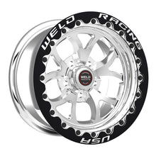 Load image into Gallery viewer, Weld S76 15x9 / 5x4.5 BP / 6.5in. BS Polished Wheel (Medium Pad) - Black Single Beadlock MT