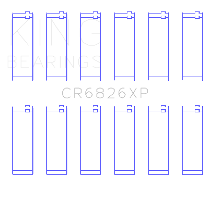 King For GM / Holden 3.6L LF4 / LFX / LGX (Size STD) Performance Rod Bearing Set