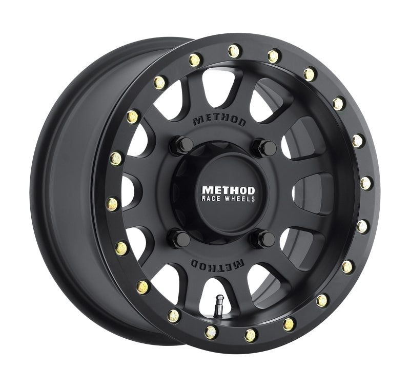 Method MR401 UTV Beadlock 14x7 4+3/+13mm Offset 4x156 132mm CB Matte Black w/BH-H20875 Wheel - eliteracefab.com