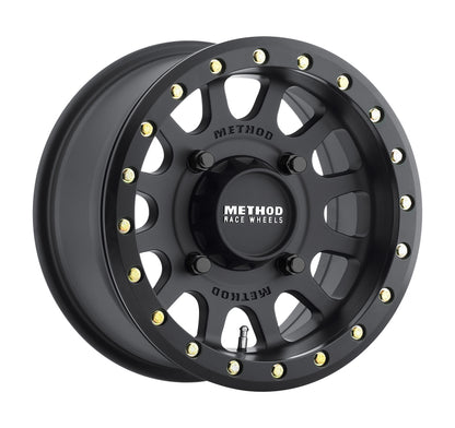 Method MR401 UTV Beadlock 14x7 5+2/+38mm Offset 4x136 106mm CB Matte Black w/BH-H20875 Wheel - eliteracefab.com