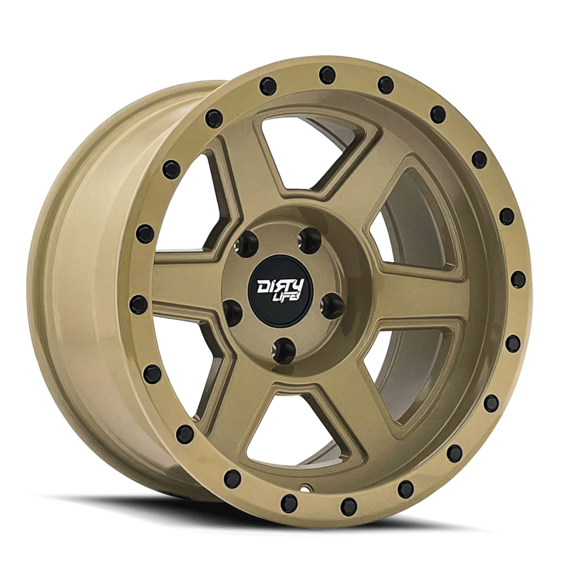 Dirty Life 9315 Compound 17x9 / 6x135 BP / -12mm Offset / 87.1mm Hub Desert Sand Wheel Dirty Life