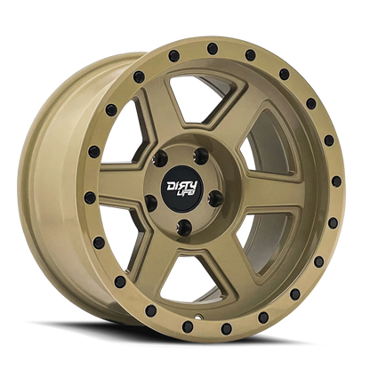 Dirty Life 9315 Compound 17x9 / 5x127 BP / -12mm Offset / 78.1mm Hub Desert Sand Wheel Dirty Life