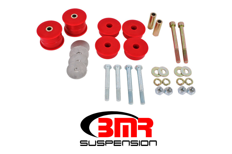 BMR REAR DIFFERENTIAL BUSHING KIT POLY - RED (2015+ MUSTANG) - eliteracefab.com