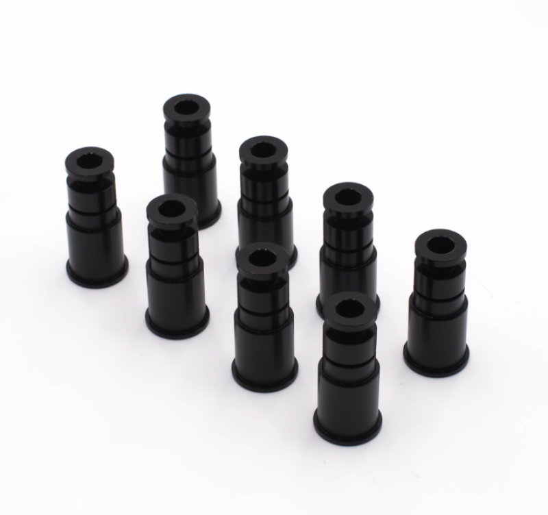 BLOX Racing 14mm Adapter Top (1in) w/Viton O-Ring & Retaining Clip (Set of 8) BLOX Racing