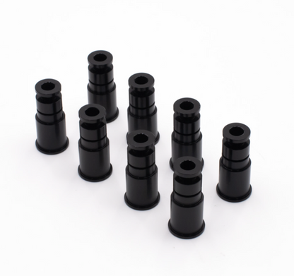 BLOX Racing 14mm Adapter Top (1in) w/Viton O-Ring & Retaining Clip (Set of 8) BLOX Racing
