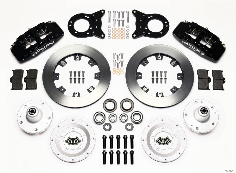 Wilwood Dynapro 6 Front Hub Kit 12.19in 1965-1969 Mustang Disc & Drum Spindle Wilwood