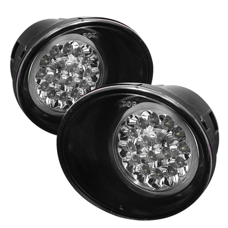 Spyder Nissan Titan 04-12/Nissan Armada 04-12 LED Fog Lights w/Switch Clear FL-LED-NT04-C - eliteracefab.com