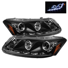 Load image into Gallery viewer, Spyder Honda Accord 08-12 4Dr Projector Headlights- LED Halo DRL Blk PRO-YD-HA08-4D-HL-BK - eliteracefab.com