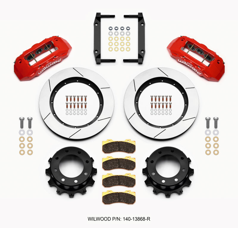 Wilwood TX6R Rear Kit 15.50in Red 2005-2012 Ford F250/F350 4WD Wilwood
