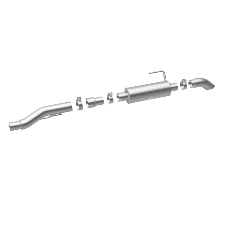 MagnaFlow Cat-Back, SS, 2.5/3in, Turn Down In Front Rear Tire 2015 Ford F150 5.0L V8 Ext Cab Magnaflow