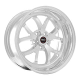 Weld S76 15x11 / 5x115 BP / 6.5in BS Polished Wheel - Non-Beadlock