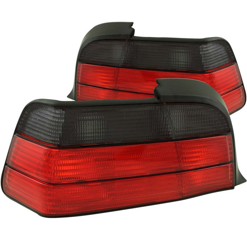 ANZO USA Bmw 3 Series E36 2dr Taillights Red/Smoke; 1992-1998 - eliteracefab.com