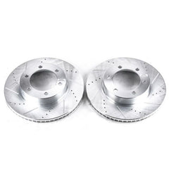 Power Stop 01-07 Toyota Sequoia Front Evolution Drilled & Slotted Rotors - Pair - eliteracefab.com