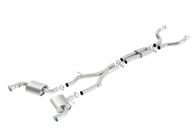 Borla 16-17 Chevy Camaro SS 6.2L ATAK Catback Single Split Rear Exit Exhaust w/Single Tips - eliteracefab.com