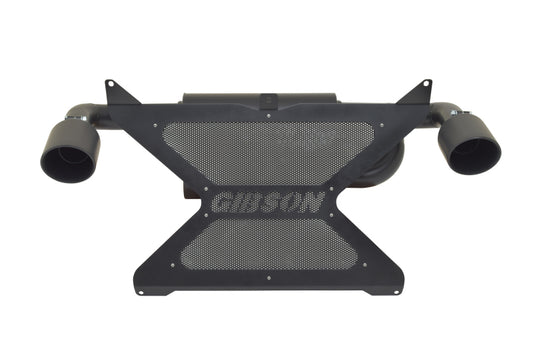 Gibson 17-20 Can-Am Maverick X3 Turbo Base 2.25in Dual Exhaust - Black Ceramic - eliteracefab.com
