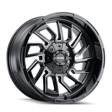 Load image into Gallery viewer, Mayhem 8111 Flywheel 22x10 / 8x165.1 BP / -19mm Offset / 125.2mm Hub Black w/ Milled Spokes Wheel