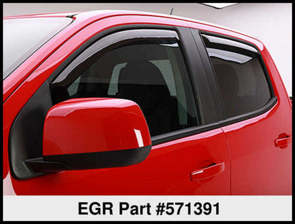 EGR 15+ Chevy Colorado/GMC Canyon Crew Cab In-Channel Window Visors - Set of 4