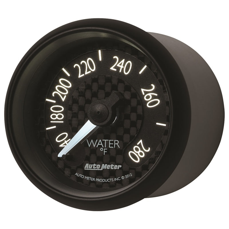 Autometer GT Series 52mm Mechanical 140-280 Deg F Water Temperature Gauge 8031