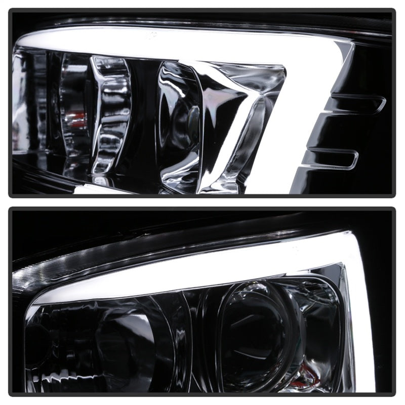 Spyder GMC Sierra 1500/2500/3500 99-06 V2 Projector Headlights - DRL - Chrome PRO-YD-CDE00V2-LB-C - eliteracefab.com