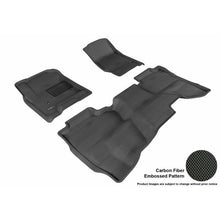 Load image into Gallery viewer, 3D MAXpider 2014-2019 Chevrolet Silverado Crew Cab Kagu 1st &amp; 2nd Row Floormats - Black - eliteracefab.com