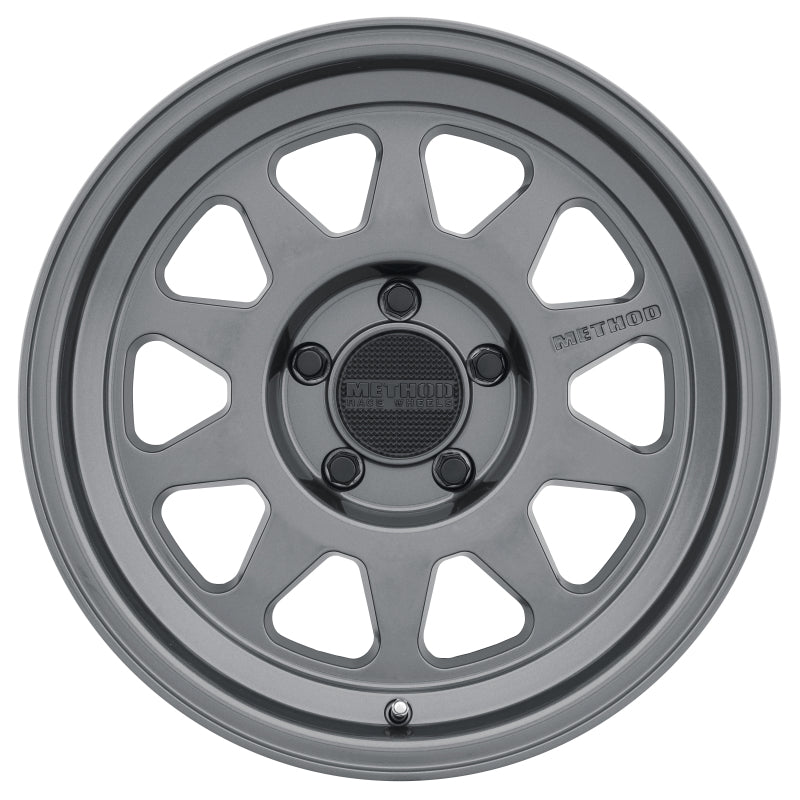 Method MR316 17x8.5 0mm Offset 5x5 71.5mm CB Gloss Titanium Wheel - eliteracefab.com