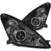 Load image into Gallery viewer, ANZO USA Toyota Celica Projector Headlights W/ Halo Black; 2000-2005 - eliteracefab.com