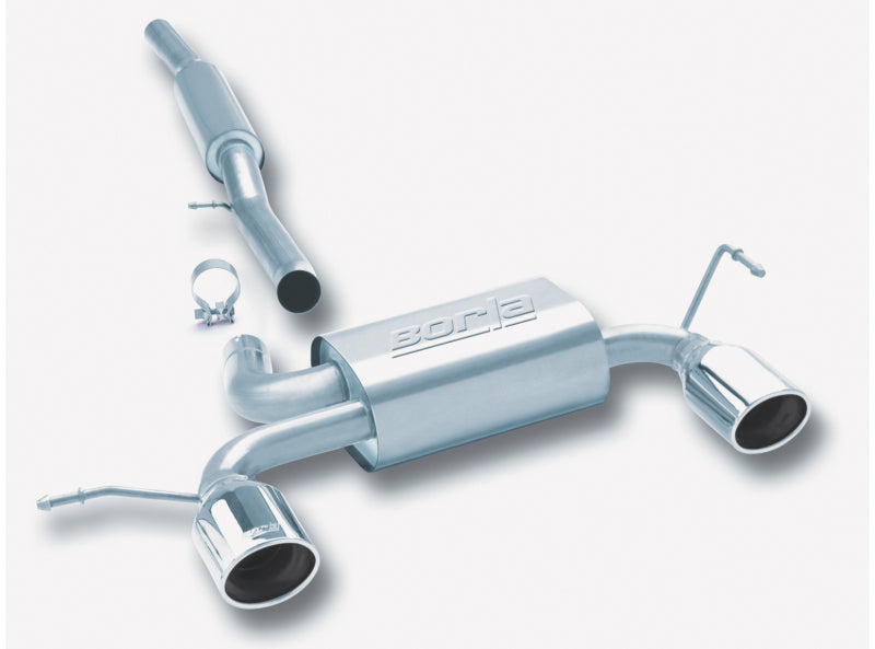 Borla 01-06 Audi TT Quattro 1.8T 225HP MT AWD 2dr Single Split Rear Exit SS Catback Exhaust - eliteracefab.com