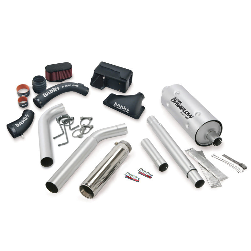 Banks Power 16-17 Ford 6.8L MH-A Stinger Bundle - SS Single Exhaust Left Exit w/ Chrome Tip Banks Power