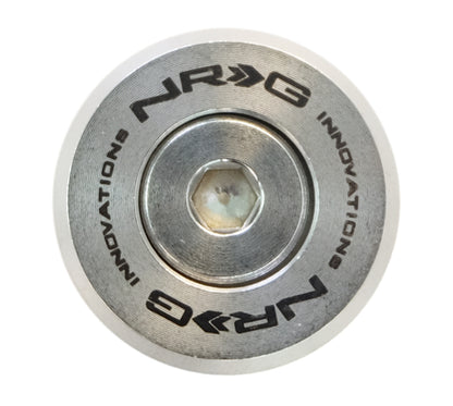 NRG M Style Fender Washer Kit TI Series M6 Bolts For Metal (Silver Washer/Silver Screw) - Set of 10 - FW-380SS