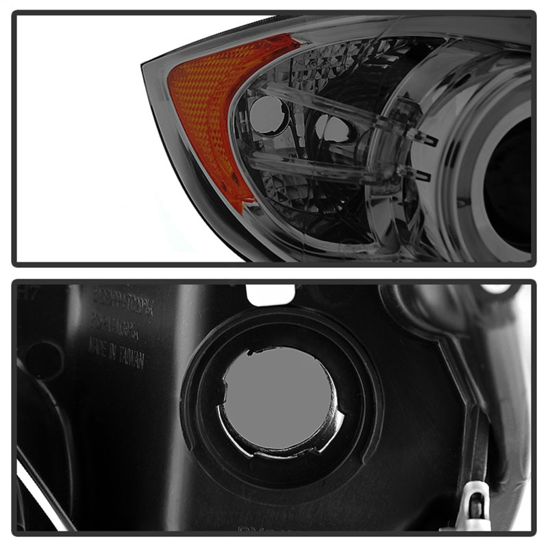 Spyder BMW E90 3-Series 06-08 Projector LED Halo Amber Reflctr Rplc Bulb Smke PRO-YD-BMWE9005-AM-SM - eliteracefab.com