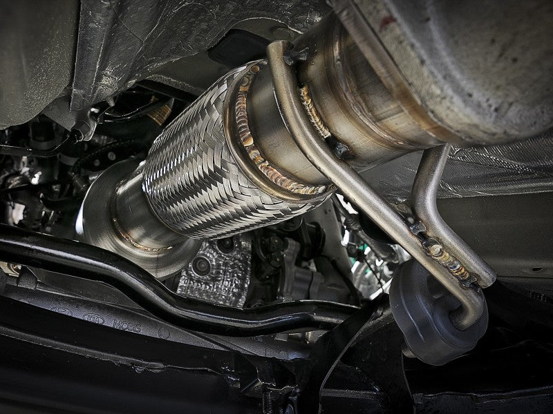 aFe Power Twisted Steel SS304 Downpipe 2.5in w/Cat 17-18 Hyundai Elantra L4-1.6L (t) aFe