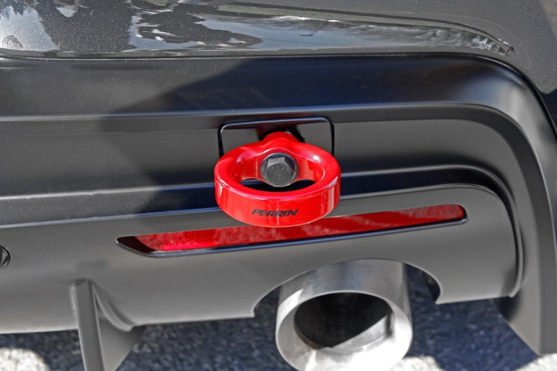 Perrin 2020 Toyota Supra Tow Hook Kit (Rear) - Red - eliteracefab.com