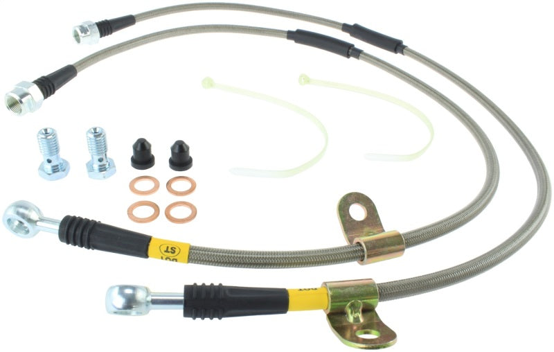 STOPTECH 07-13 CHEVY/GMC SURBURBAN/SIERRA/YUKON DENALI XL STAINLESS STEEL FRONT BRAKE LINE KIT, 950.66005 - eliteracefab.com