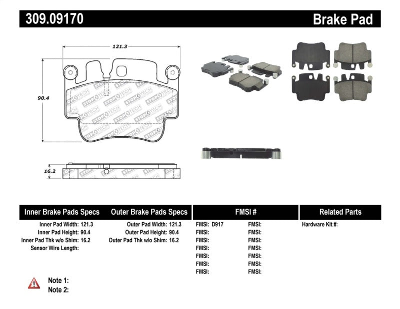 StopTech Performance 00-07 Porsche Boxster S / 06-07 Cayman / 99-05 911 Carrera Front Brake Pads - eliteracefab.com