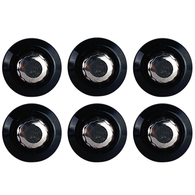 BLOX Racing New Fender Washers Kit M6 12pt - 6pc Large Diameter Black BLOX Racing