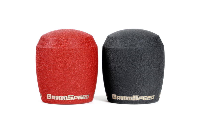 GrimmSpeed Stubby Shift Knob Stainless Steel Black - M12x1.25 - eliteracefab.com