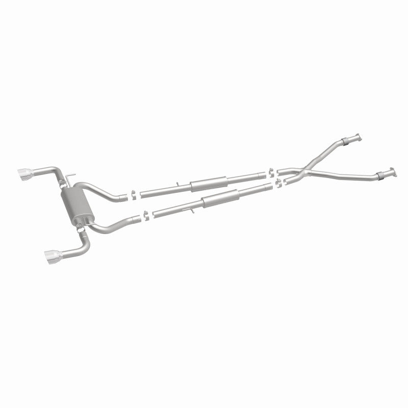 MagnaFlow 14 Infiniti Q50 V6 3.7L Cat-Back Polished Stainless Tips Dual Split Rear Exit Exhaust Magnaflow