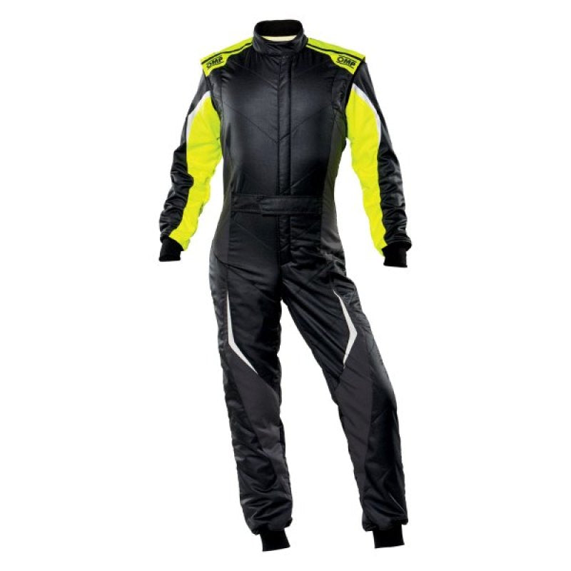 OMP Tecnica Evo Overall My21 Black/Yellow - Size 48 (Fia 8856-2018)