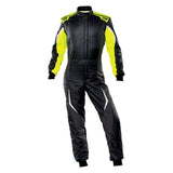 OMP Tecnica Evo Overall My21 Black/Yellow - Size 58 (Fia 8856-2018)